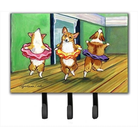 Carolines Treasures 7276TH68 Little Ballerina Corgi Leash Holder Or Key Hook 7276TH68